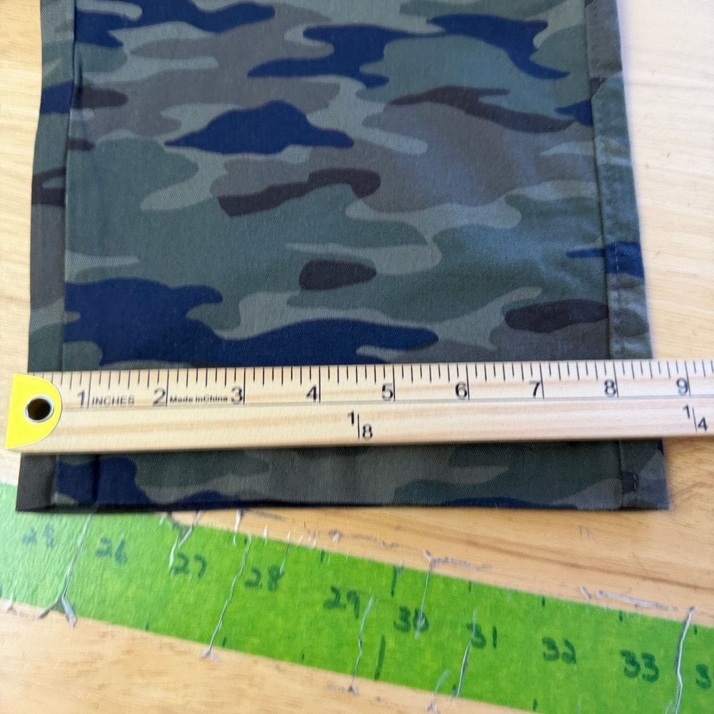 Lee Premium Select CARGO Pants Mens 40x30 Green CAMO Motion Stretch Straight - Picture 9 of 12